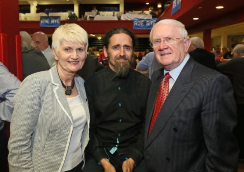 Luke 'Ming' Flanagan MEP, pictured with Marian Harkin MEP and Pat the Cope Gallagher at the count for the European Parliament elections. Photo: Michael Donnelly.