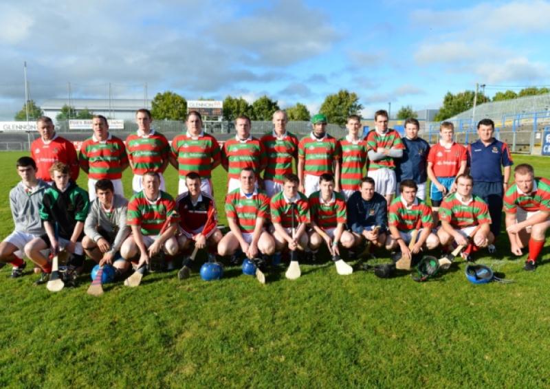 The Wolfe Tones, Mostrim squad pictured before the Senior Hurling Championship Final at Pearse Park on Saturday evening last. Photo: Ray Donlon