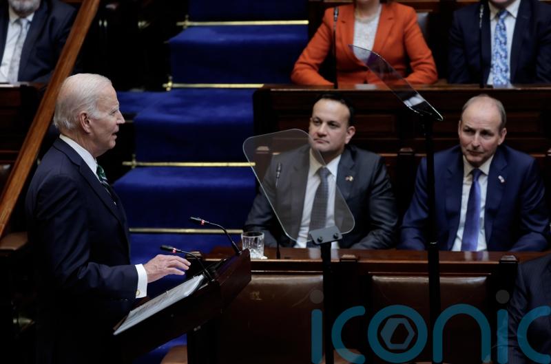 Joe Biden seeks to ‘make hope and history rhyme’ in Irish homecoming address