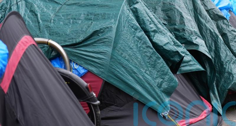 Asylum seeker encampment forms on bank of Dublin’s Grand Canal