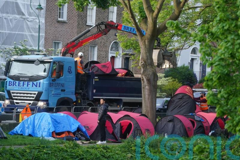 Asylum seeker camp cleared from Dublin canal