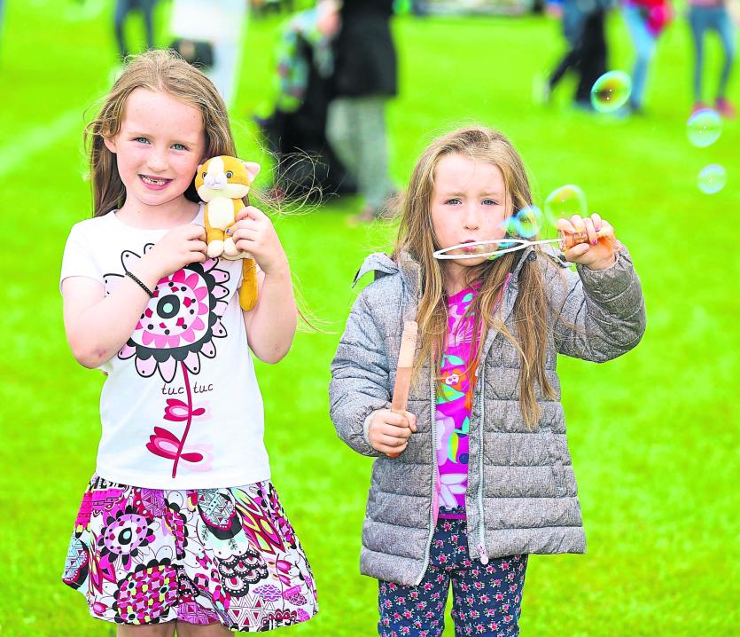 Bella and Holly Maguire enjoying the Vintage Day at the weekend