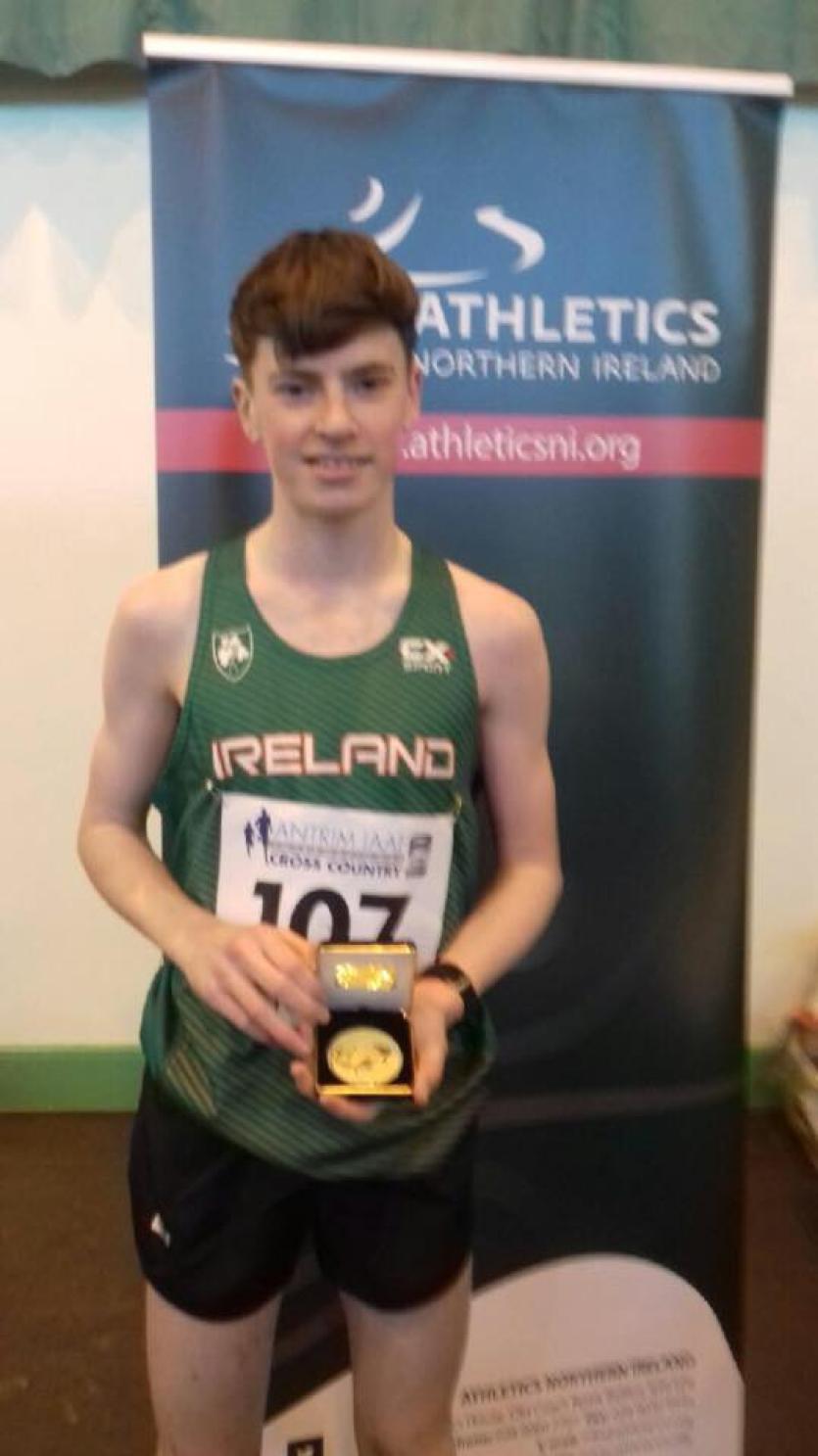 Gold medal glory for Longford athlete Cian McPhillips at Celtic Cross Country International Championships in Belfast