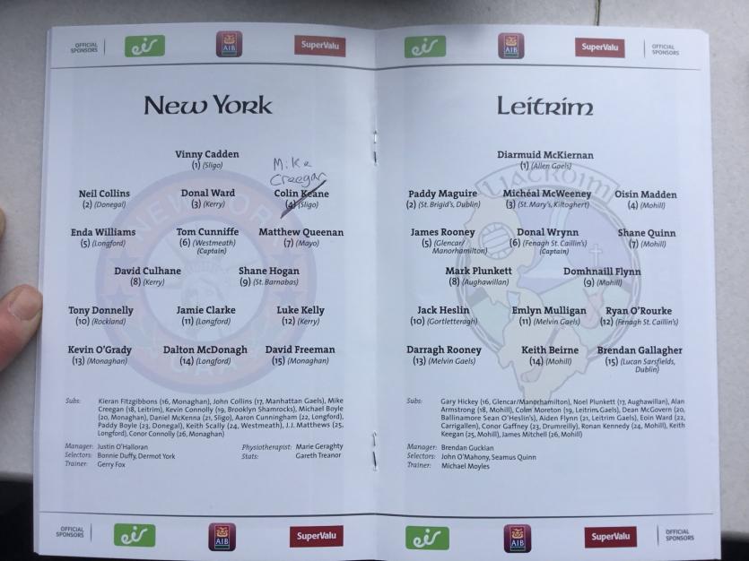 Disappointment for Longford duo Enda Williams and JJ Matthews as Leitrim strike late to foil New York in extra-time thriller