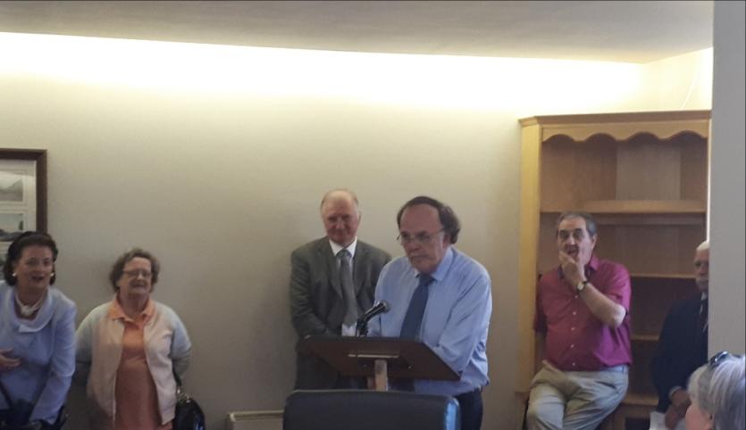 Unveiling of memorial plaque to former MP and founder of The Longford Leader JP Farrell 