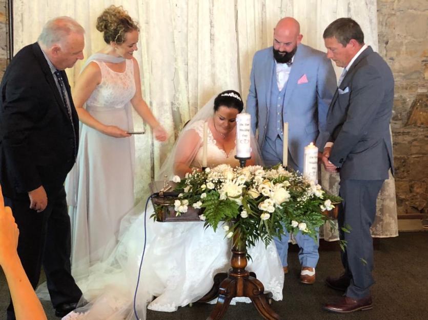 Longford couple tie knot during magical vintage style wedding
