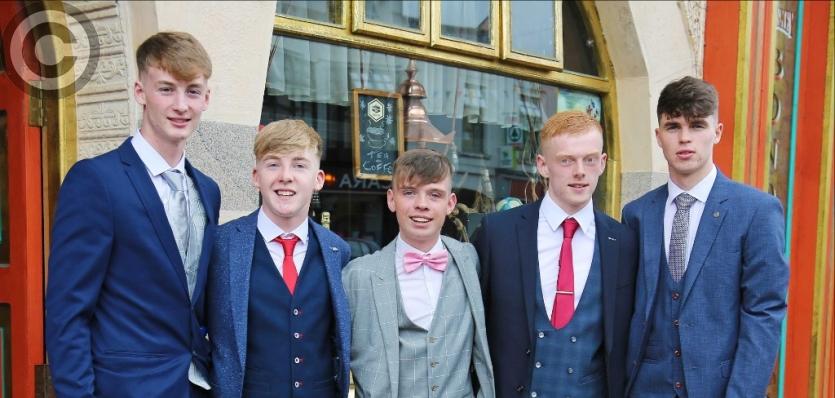 Mean Scoil Mhuire students celebrate the end of another school year with their graduation ball