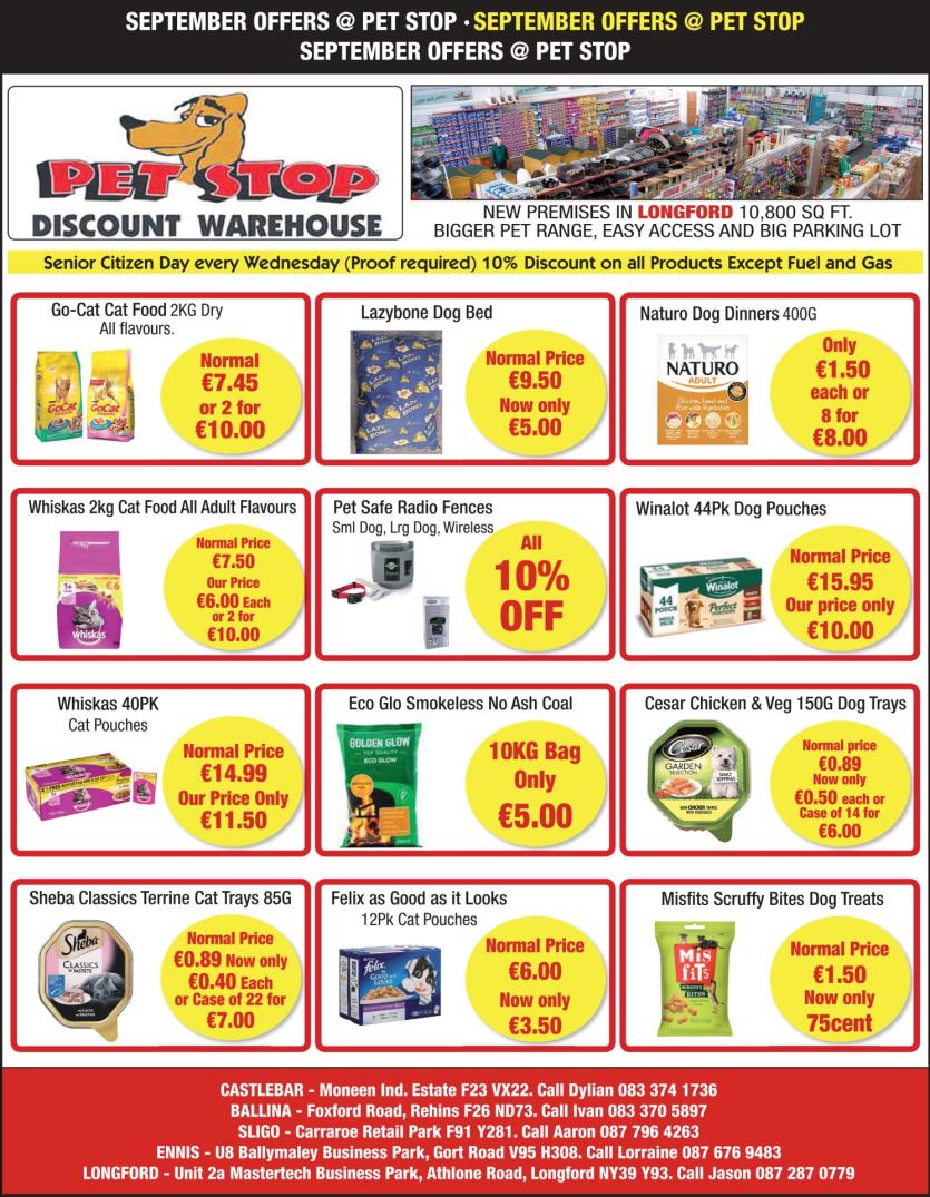 Pet Stop Discount Warehouse & Fuel Centre in Longford opens its doors