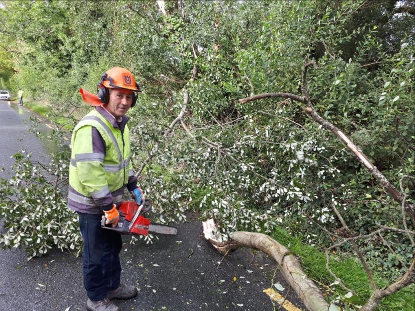 Storm Ali in Longford