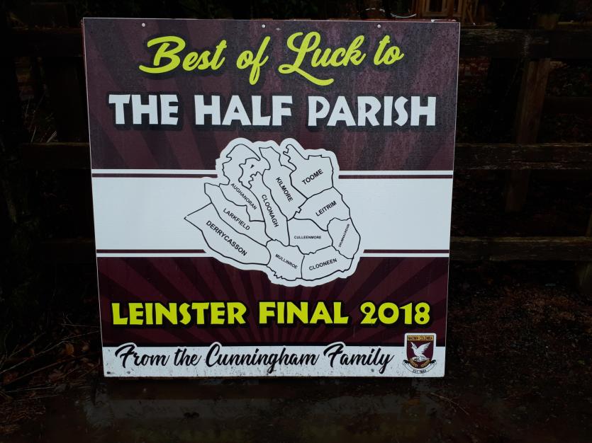 Mullinalaghta GAA family gripped by Leinster final fever as good luck messages are erected across north Longford 