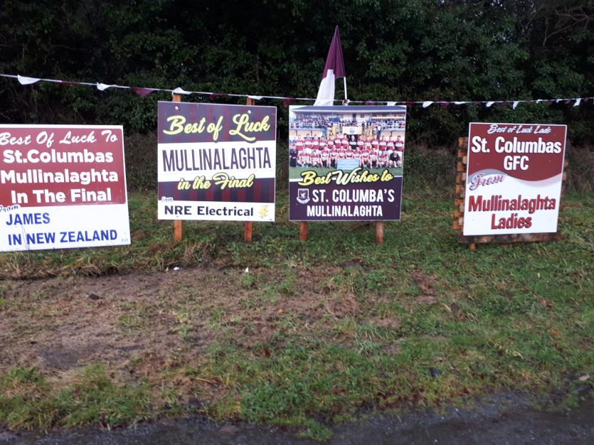 Mullinalaghta GAA family gripped by Leinster final fever as good luck messages are erected across north Longford 