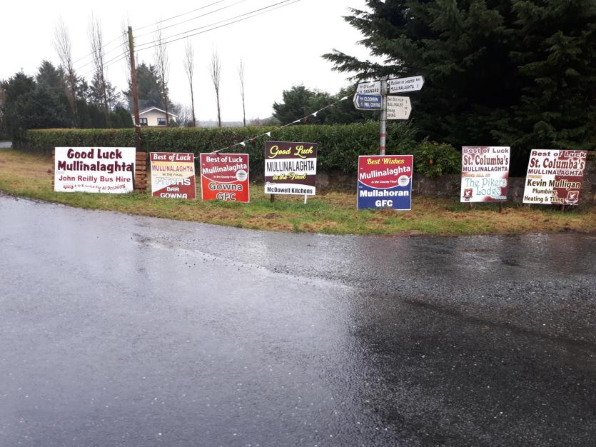 Mullinalaghta GAA family gripped by Leinster final fever as good luck messages are erected across north Longford 