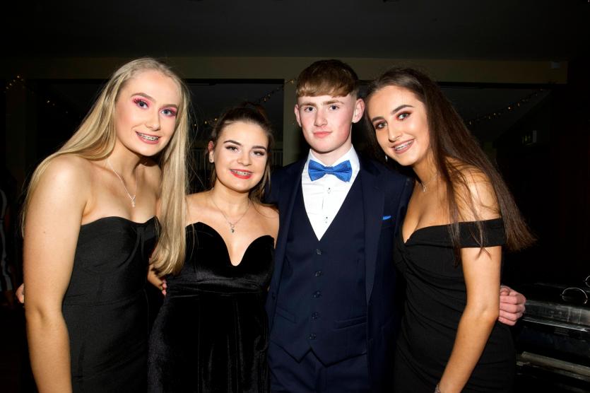 Shauna Monaghan, Sarah Doyle, Patrick Connaughton and Kate Murphy all dressed up for the ball.