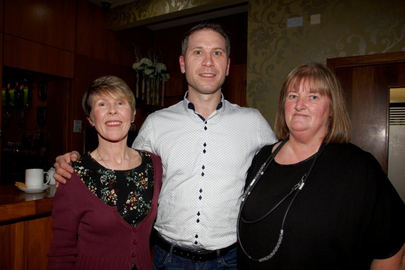 Judges for the Best Dressed Competition Sharon Devlin and Peter Dolan with the Chairperson of the Attic Youth Cafe Ruth McGarry-Quinn.