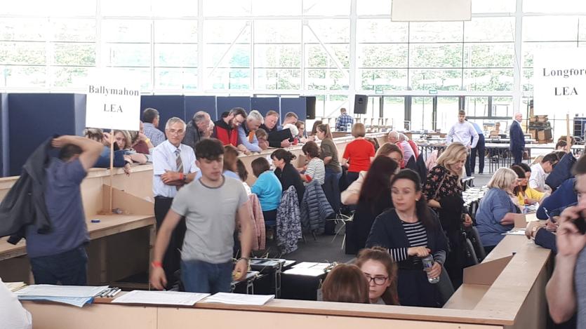Elections 2019: Gallery | Lots of Longford faces at the counting of local election tallies in Athlone IT