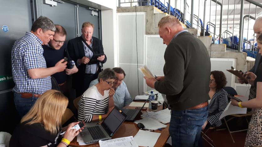 Elections 2019: Gallery | Lots of Longford faces at the counting of local election tallies in Athlone IT