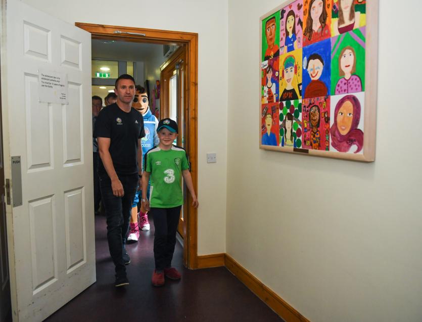 GALLERY | Longford youngster pits his wits against Irish legend Robbie Keane in a game of table football