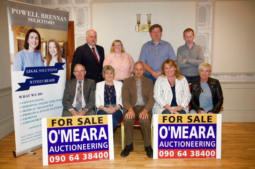 Owen Balfe committee, Loretta McCormack from Powell Brennan Solicitors, Chairman Charlie Murphy, Orlagh Reynolds sponsor Longford Arms Hotel, Anne Dev