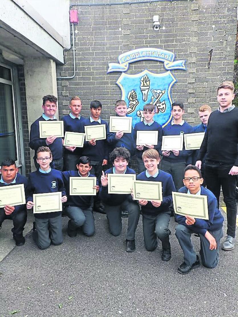 Mr Collum presented Awards of Excellence to the Chess Club