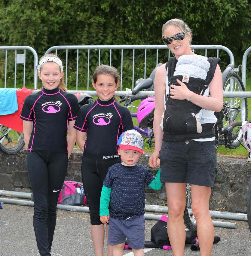 Clodagh and Brona Reilly, Páidí, Michelle and Séan O'Neill Picture: Shelley Corcoran