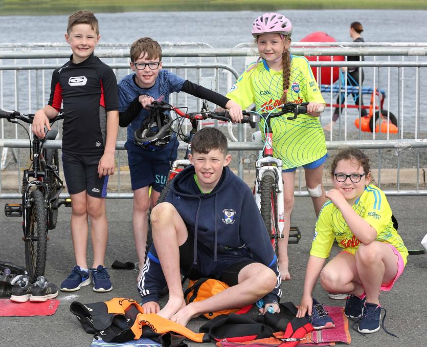 Jack and Ben Dobson, Holly Dobson, Luke Fox, Hannah Brady Picture: Shelley Corcoran