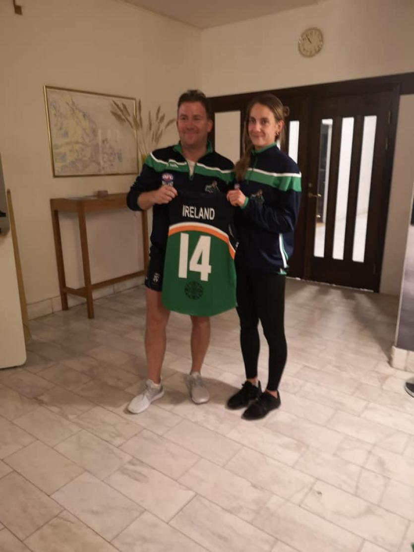 Longford’s Michelle Farrell helps Irish National Aussie Rules team reach Euro Cup semi-final in Sweden