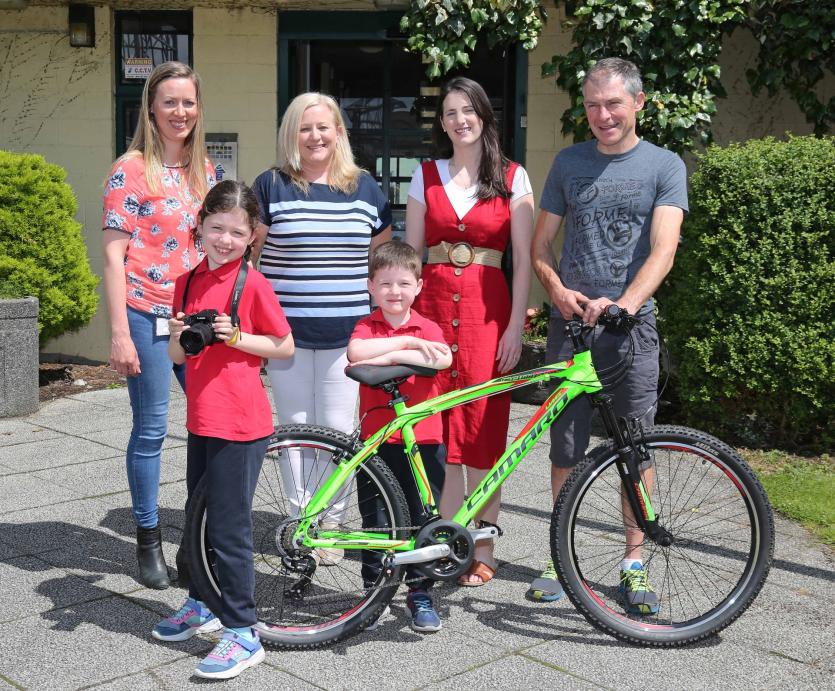 Dympna Reilly (Longford Tourism), Fiona Cooney (Longford Library), Sarah Mulligan (Sports Partnership), Kevin Martin, Rachel and Eli Rafferty Picture: