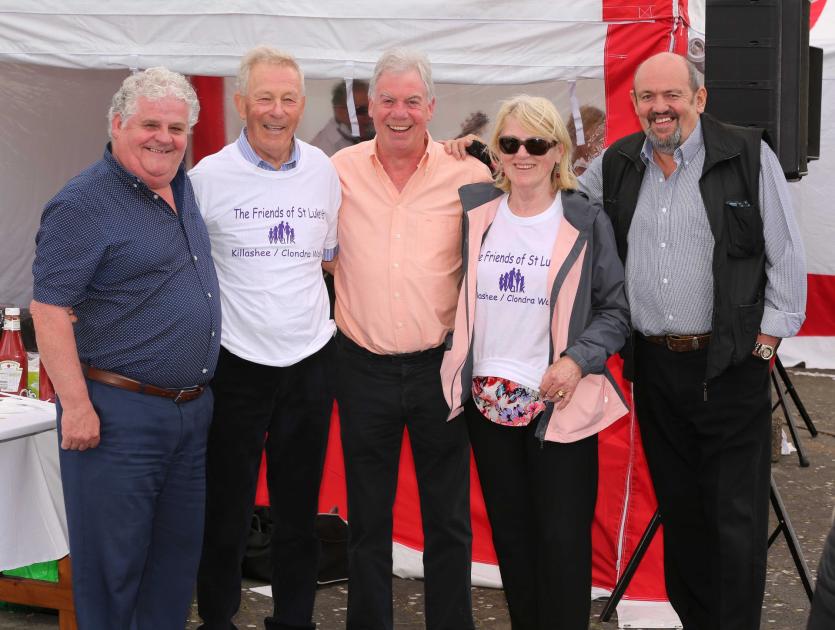Paschal Flaherty, Liam Goldsbury, Sean Hussey, Eileen Goldsbury, Jimmy Whiteon Picture: Shelley Corcoran