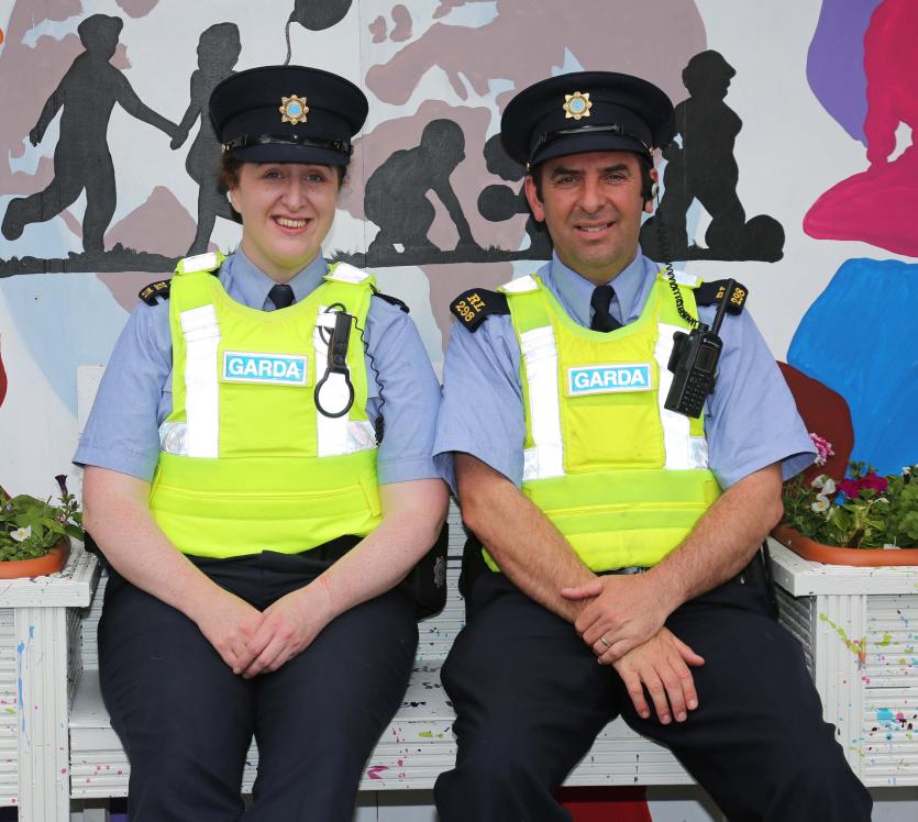 Tracey Shanley and Emigration Gardai Pauric McWeeney Picture: Shelley Corcoran