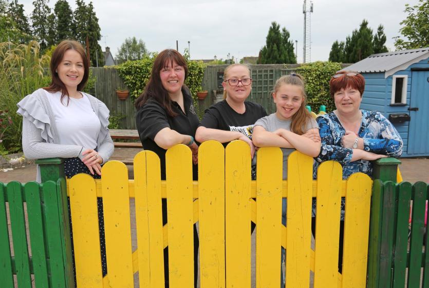 Lorna Lavery, Ber Fagan, Michelle Murray, Danielle Murray McCabe, Irene Greaves Picture: Shelley Corcoran
