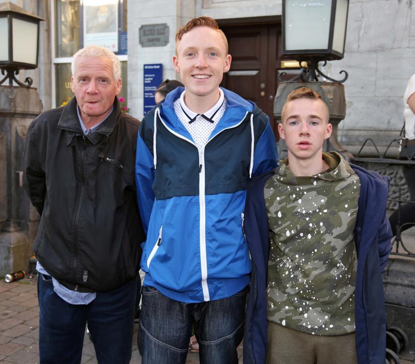 Paddy and Declan Rogers, Patrick Mannion Picture: Shelley Corcoran