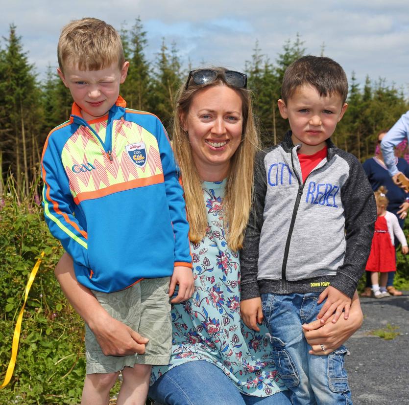 Dympna Reilly (Longford Tourism), Niall and S&eacute;an McGarry Picture: Shelley Corcoran