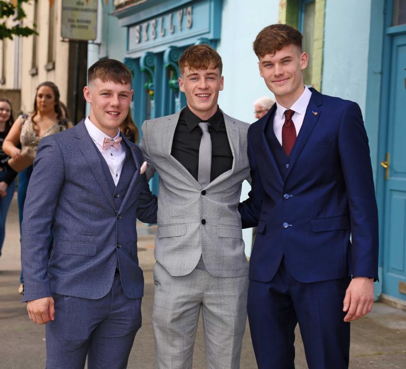 Shane Farrell, Samuel Maxwell, Sean Donohoe Picture: Shelley Corcoran
