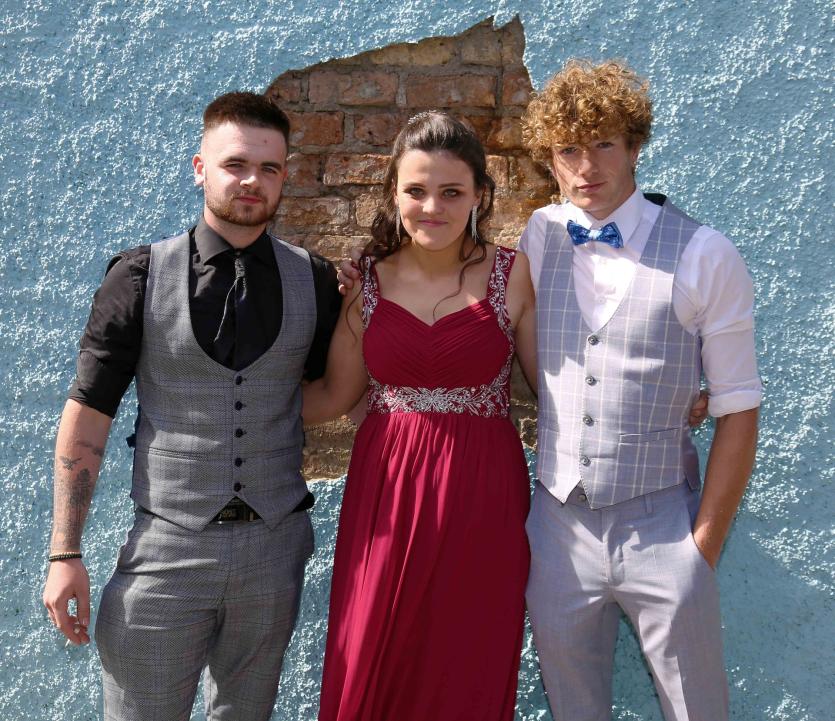 Declan Gunning, Aileen Price, Eddie Moffit Picture: Shelley Corcoran