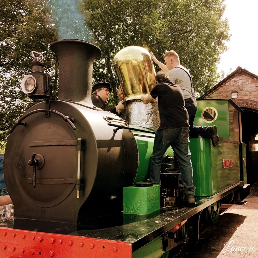 Gallery |  Dromod volunteers fit impressive brass dome to  complete stunning restoration of 1908 locomotive Nancy