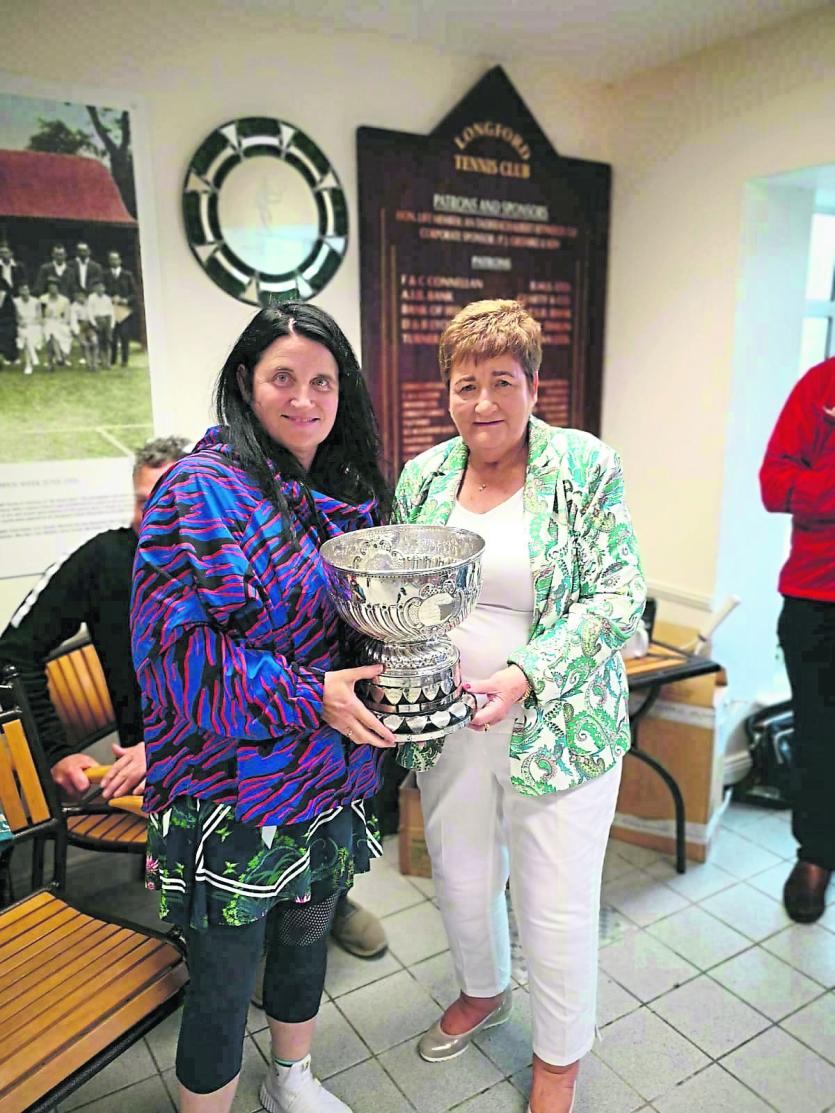GALLERY | Galway's Christine Gleeson is first winner of inaugural Peter Kelly Perpetual Trophy  at Longford Tennis Club