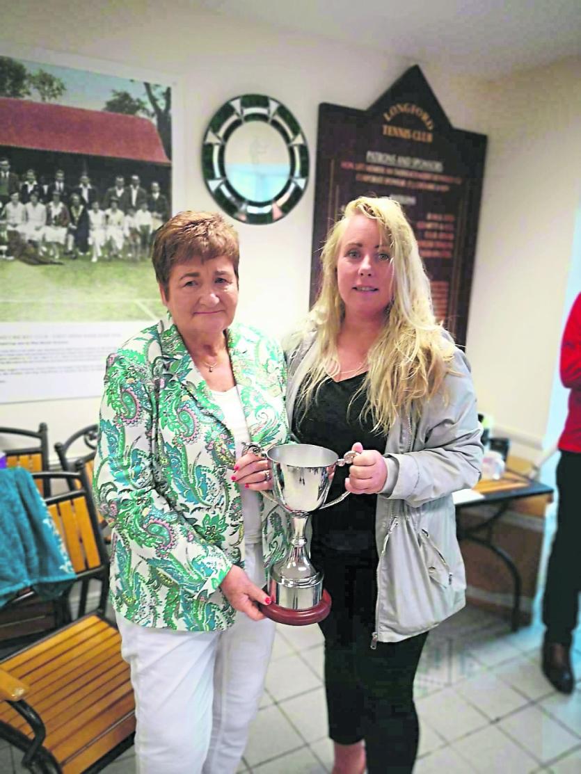 GALLERY | Galway's Christine Gleeson is first winner of inaugural Peter Kelly Perpetual Trophy  at Longford Tennis Club