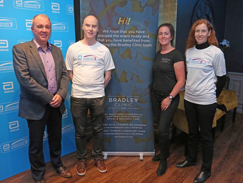 Conor Murphy (Abbott), Lorcan Gearty, Maude Farrell and Dr Christine Du Plessis (Bradley Clinic),  Picture: Shelley Corcoran