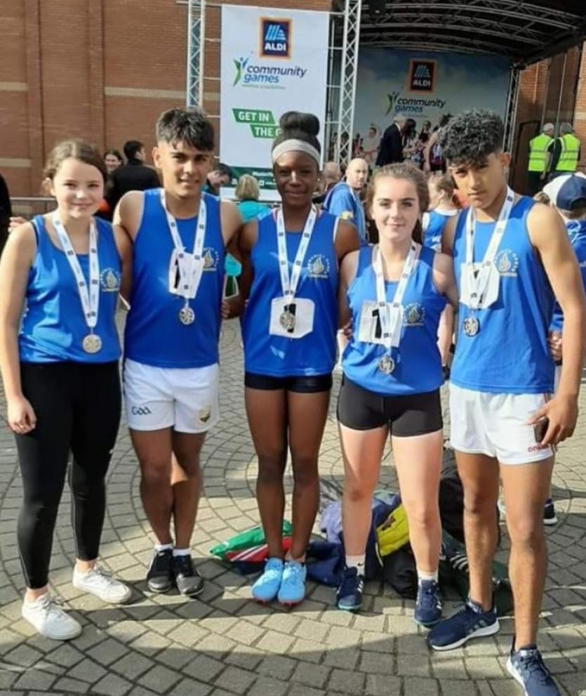 Gold medal glory for Longford athlete Funmi Talabi and Killoe futsal team at Aldi Community Games National Festival