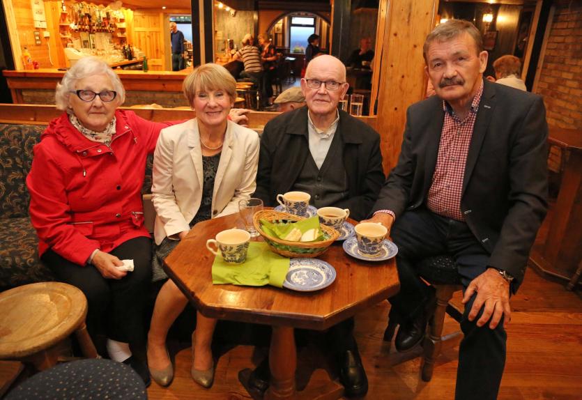 Nuala Creegan, Phil O'Reilly, Fr Peter Beglan, Johnny O'Reilly Picture: Shelley Corcoran