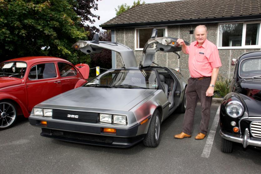Mervyn Richardson with his 1981 DeLorean Car. PICTURE: MICHELLE GHEE.