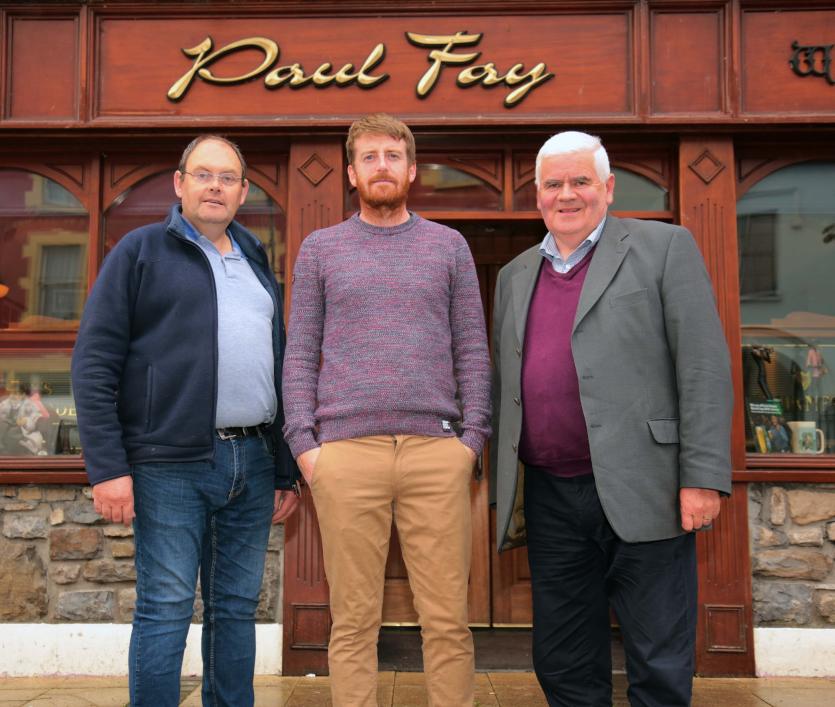 Joe Murphy, Derek Gorman from Fay's, PJ Reilly Picture: Shelley Corcoran