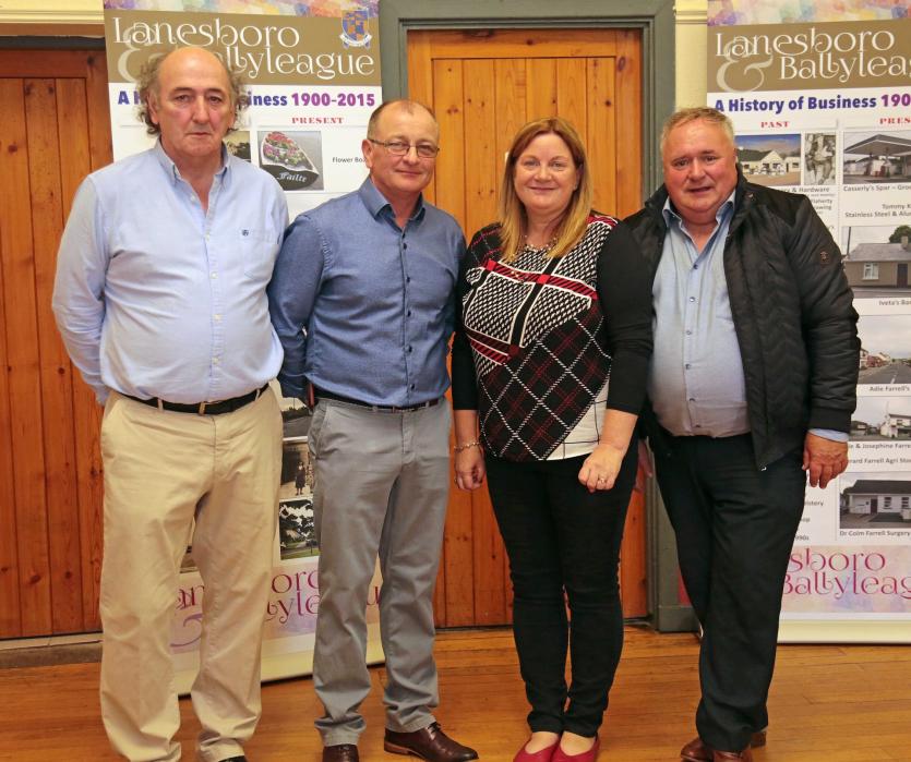 Joe O'Brien, Vinnie McGowan, Geraldine Stewart, TD Eugene Murphy Picture: Shelley Corcoran