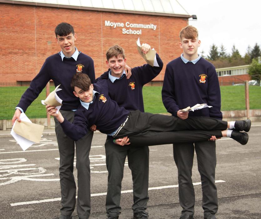 Moyne Community School; Sam Keighran, Matthew Duffy, Josua Foster-Dolan, Joe Reilly Picture: Shelley Corcoran