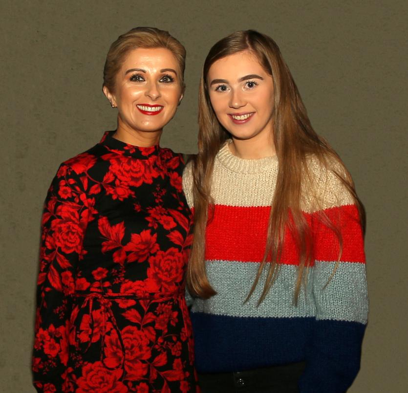 Margaret & Zara Mulvihill of Zara Exclusive Hair Design gave a style demo and some tips on hair care .      Pi