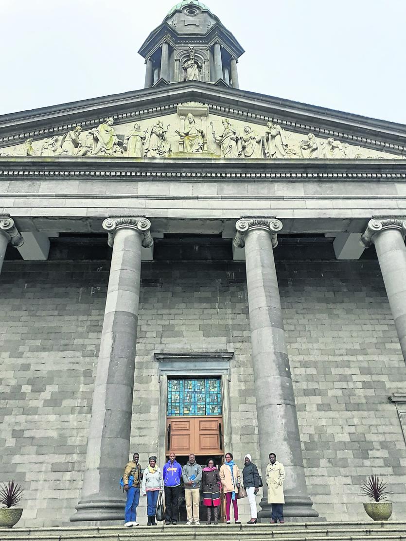 A Kenyan delegation visited St Mel's Cathedral during their visit to Longford