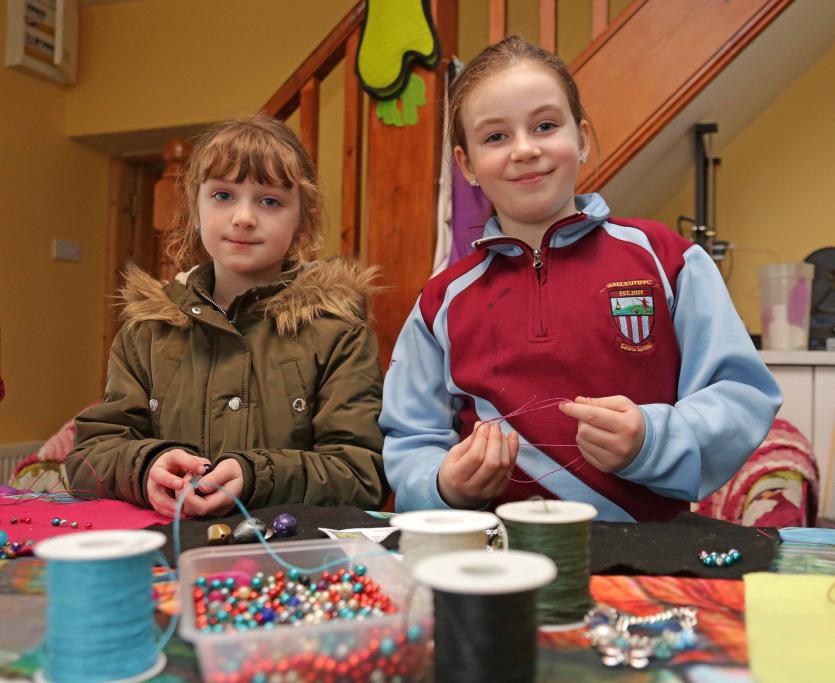 Mollymai and Nevaeh Fitzgerald enjoying all of the action Picture: Shelley Corcoran