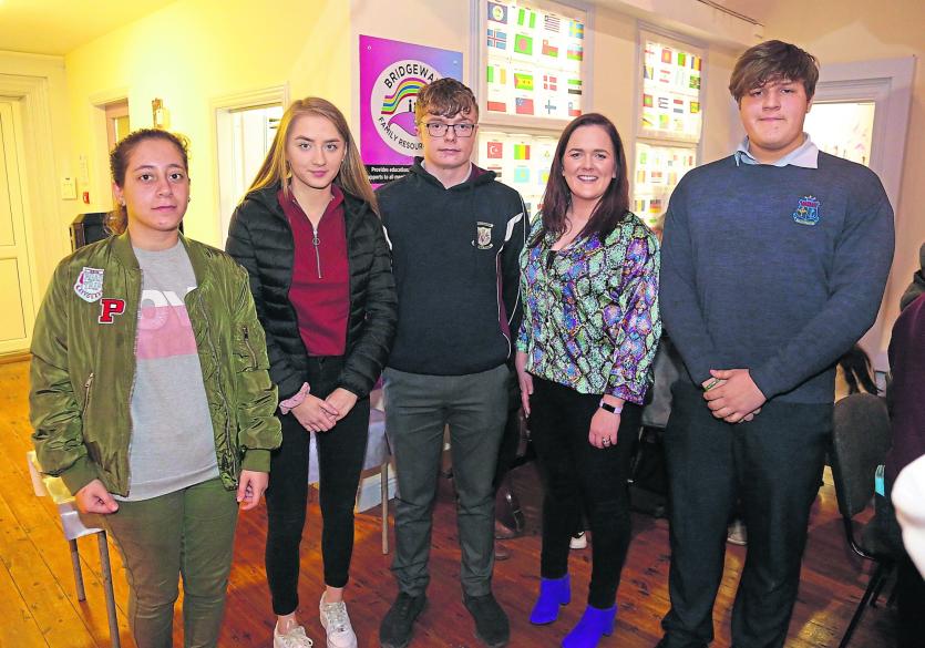 Speakers; Midia Khdloff, Natalia Bikaloslewska, James Walsh, Grace Kearney, Maks Napieralski Picture: Shelley Corcoran