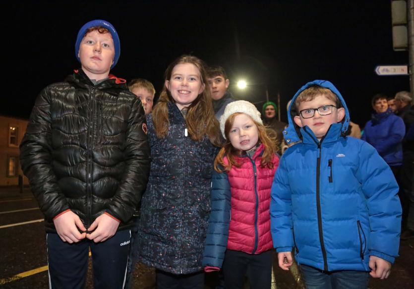 Oisin, Saoirse and Aoife Kiernan, Malachy McGovern Picture: Shelley Corcoran
