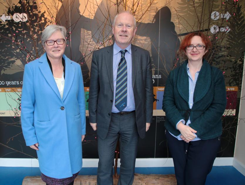 Barbara Heslin, Paddy Mahon, Máiréad Ní Chonghaile Picture: Shelley Corcoran